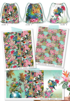 Preview: Rucksack Panel - Tropical Kids Backpack von Stenzo